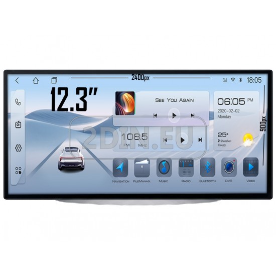 FIAT 500 - 12.3" МУЛТИМЕДИЯ / Навигация android 16